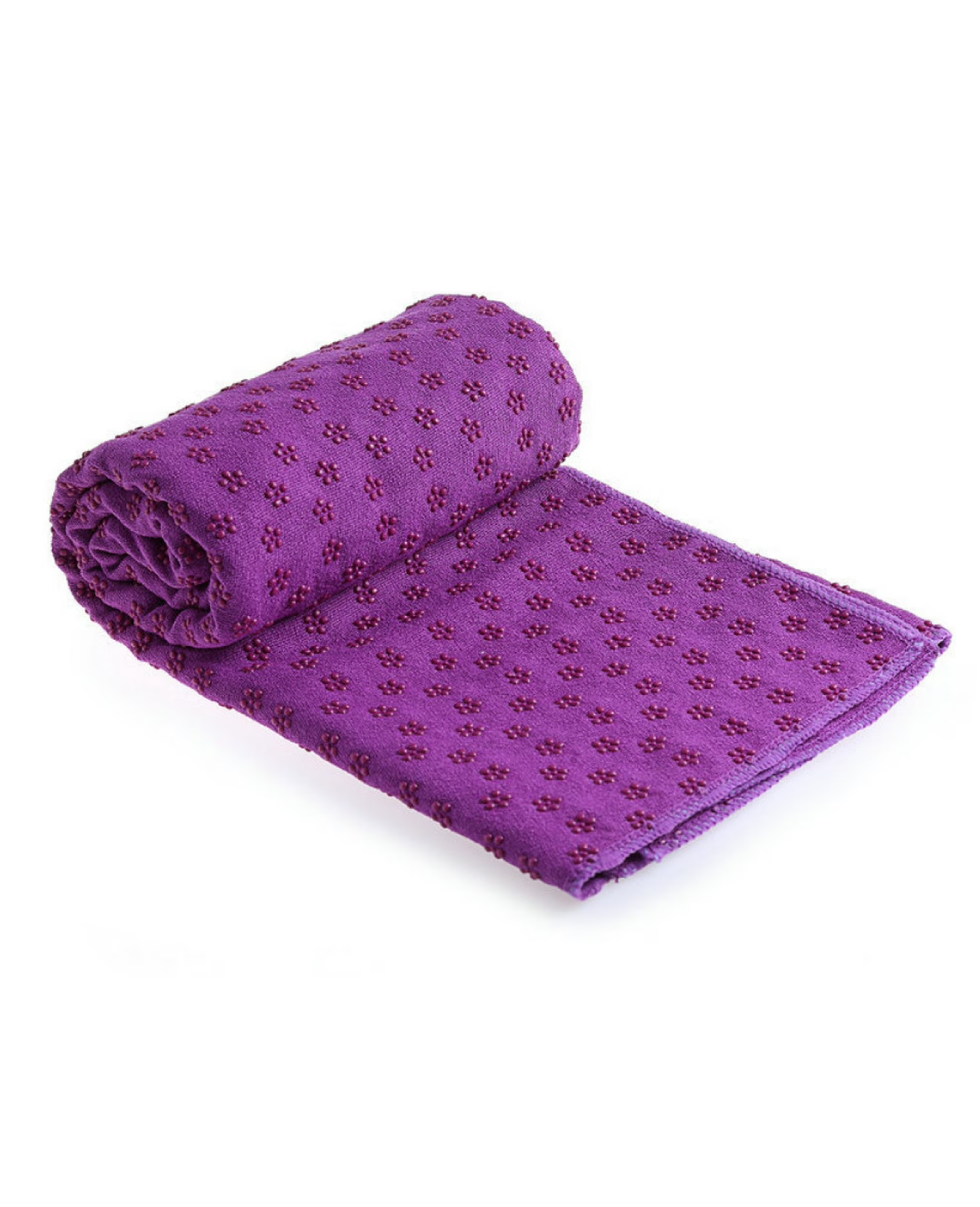 Mikrofiber ve ABS Kaymaz Tabanlı Mor Yogatime Yoga Mat Havlusu