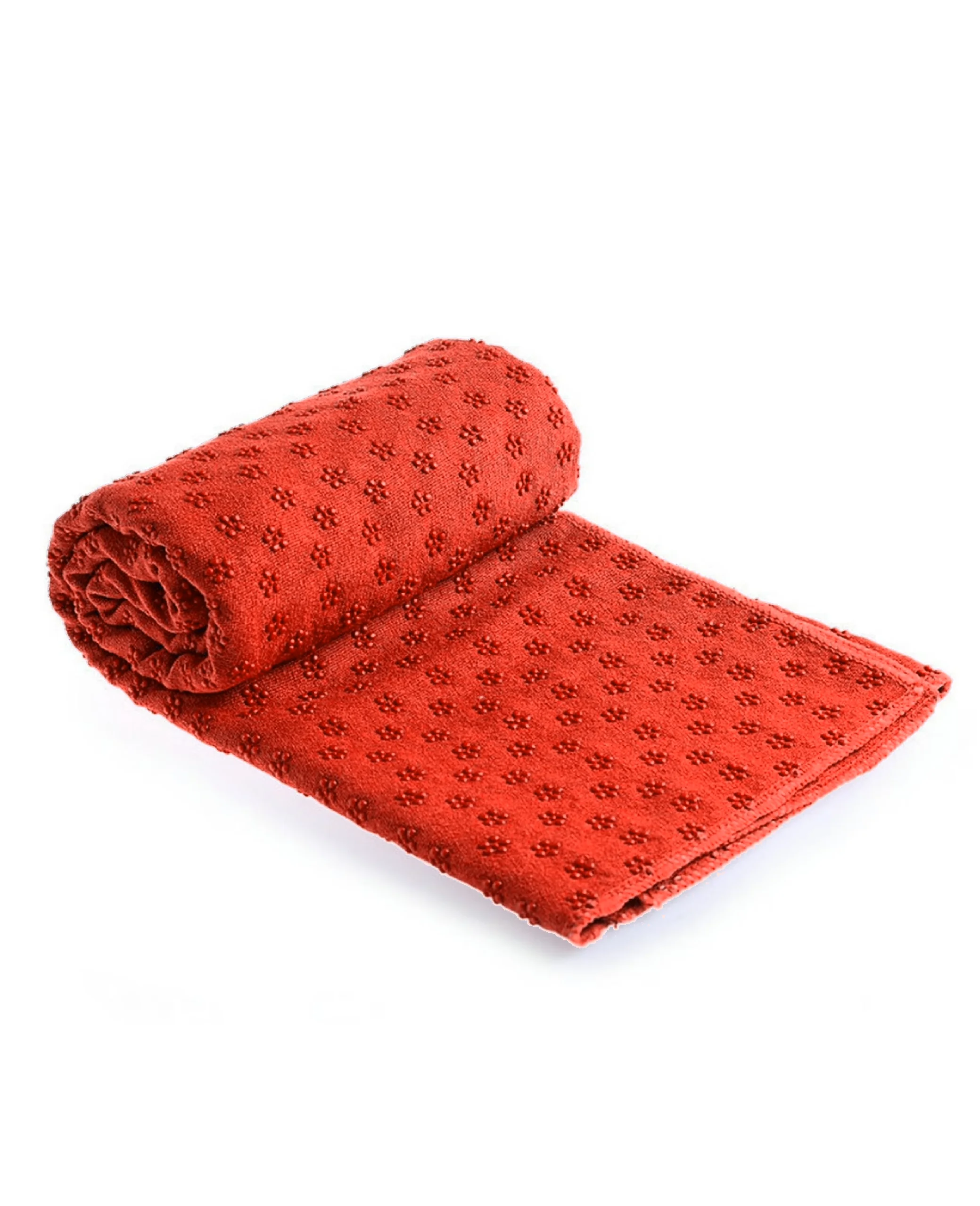 Mikrofiber ve ABS Kaymaz Tabanlı Oranj Yogatime Yoga Mat Havlusu