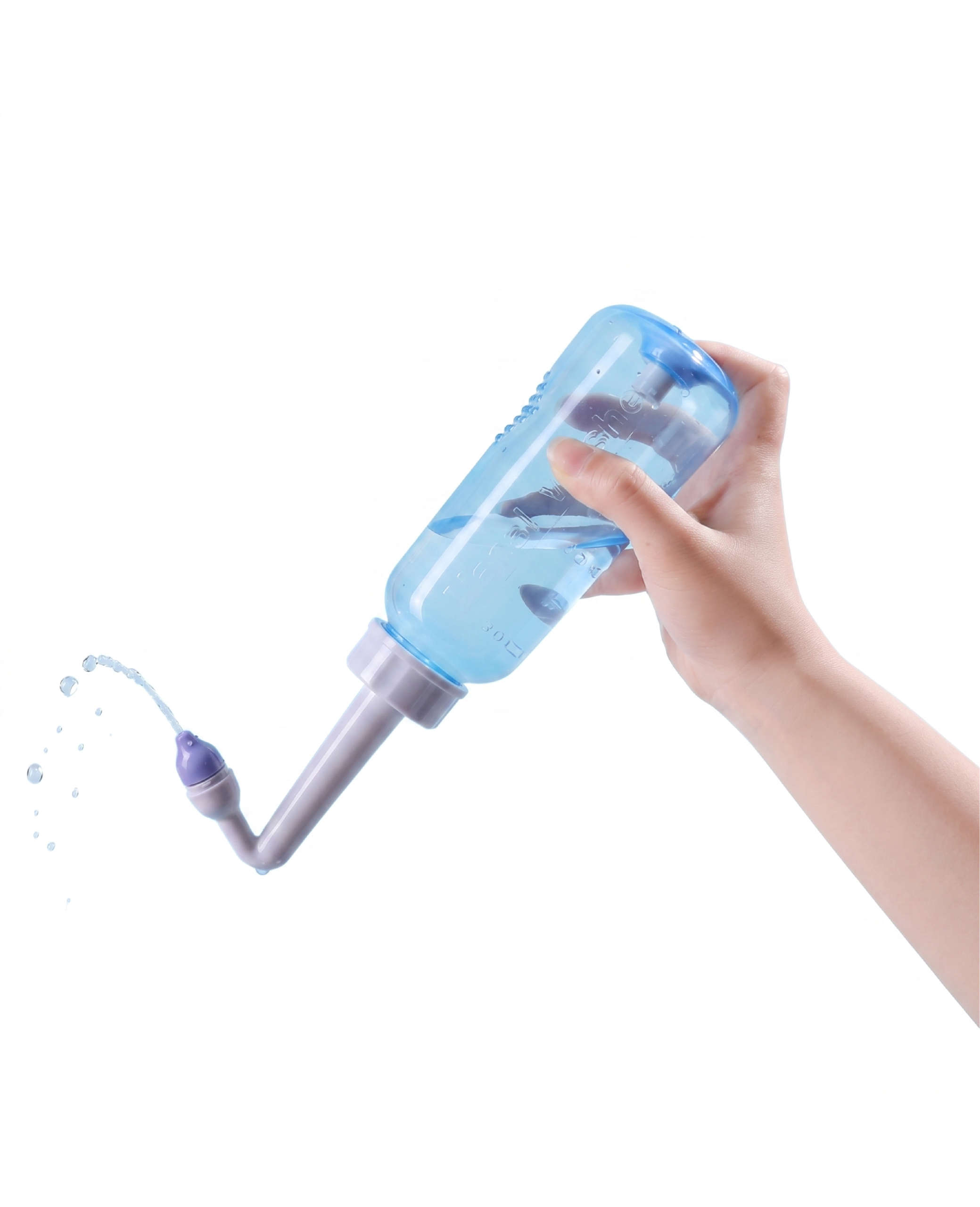 Yetişkin ve çocuk başlığına sahip yaylı tuşlu Yogatime neti pot burun temizleyici
