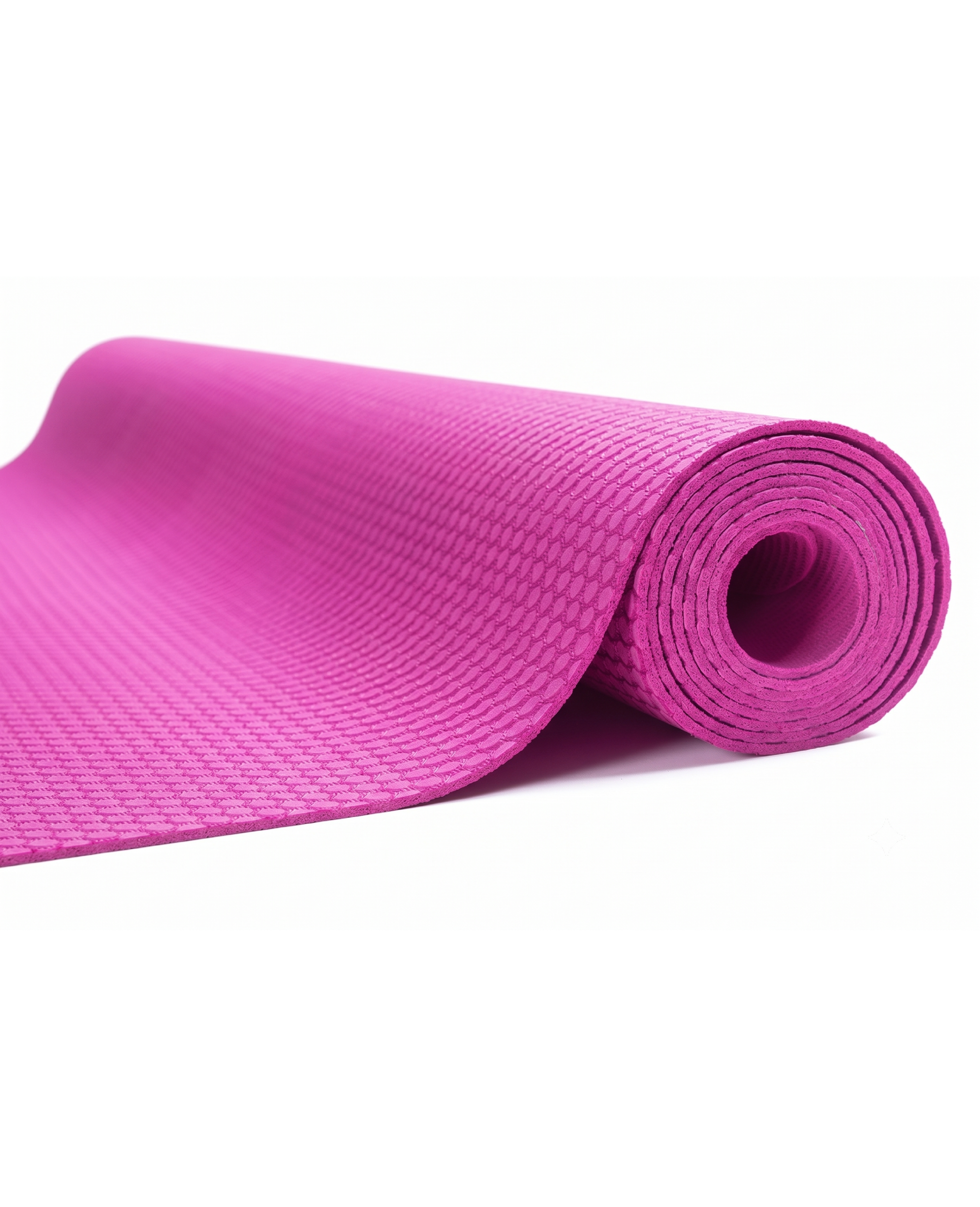 Fuşya Yogatime 1.5mm İnce Travel Seyahat Katlanabilir Yoga Matı